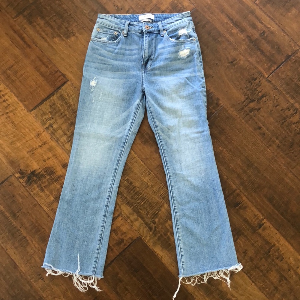 Pistola Jeans Cropped Raw Hem